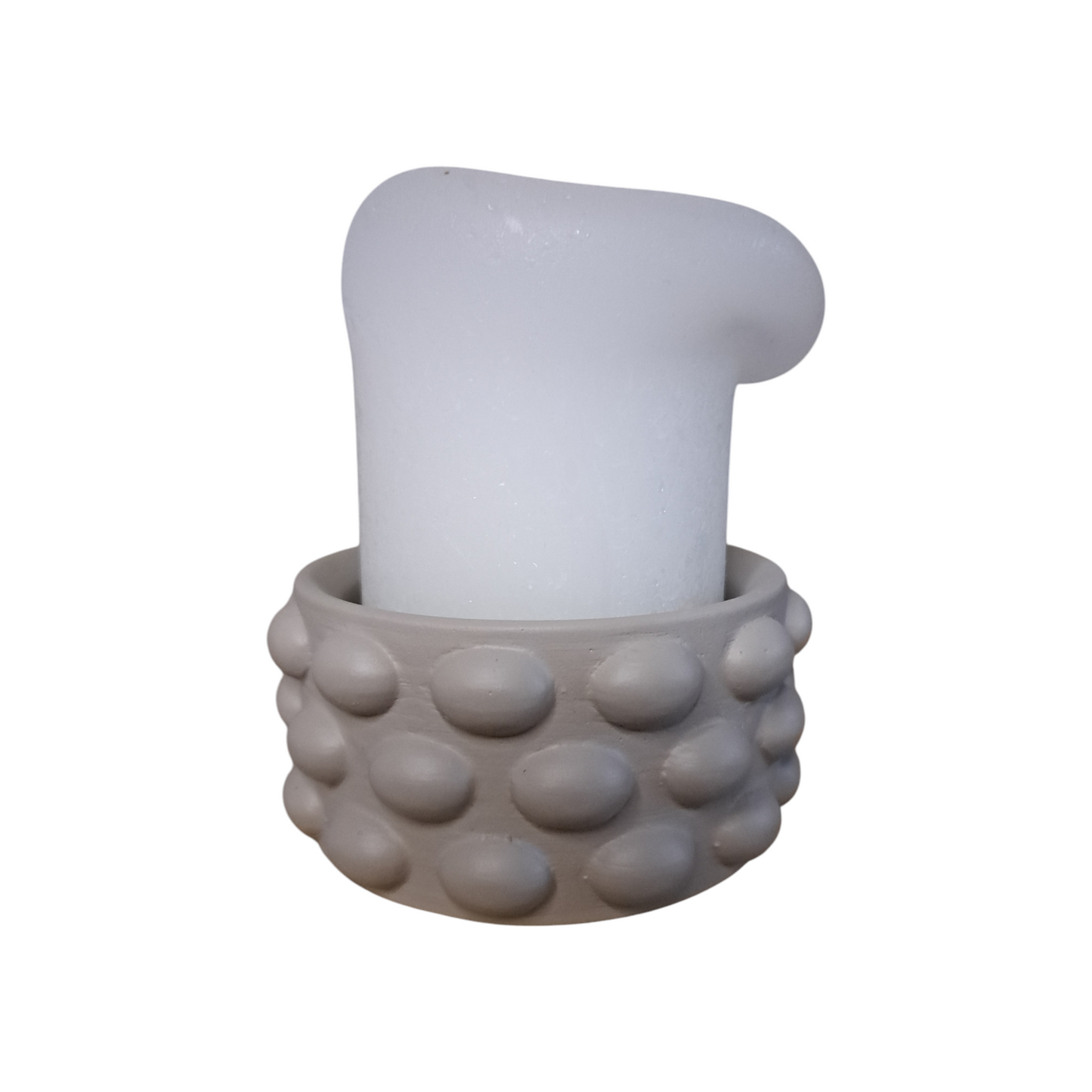 Windlicht taupe Parel