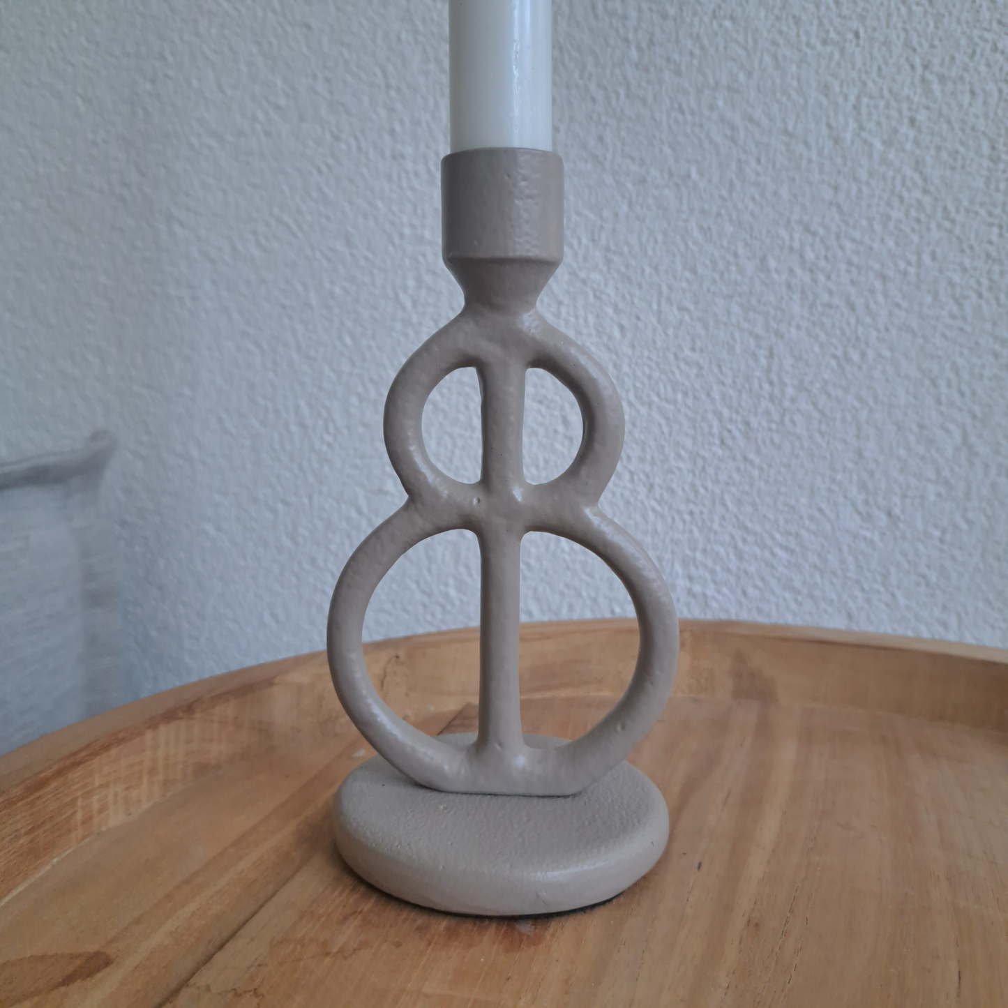 Kandelaar taupe Gaia