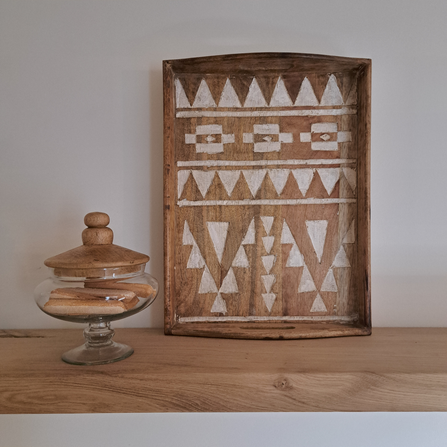 Dienblad hout groot