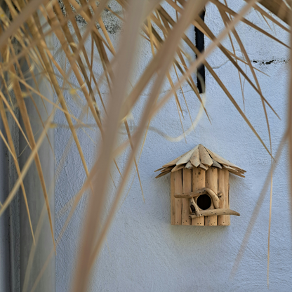 Vogelhuisje Mus drijfhout