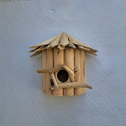 Vogelhuisje Mus drijfhout